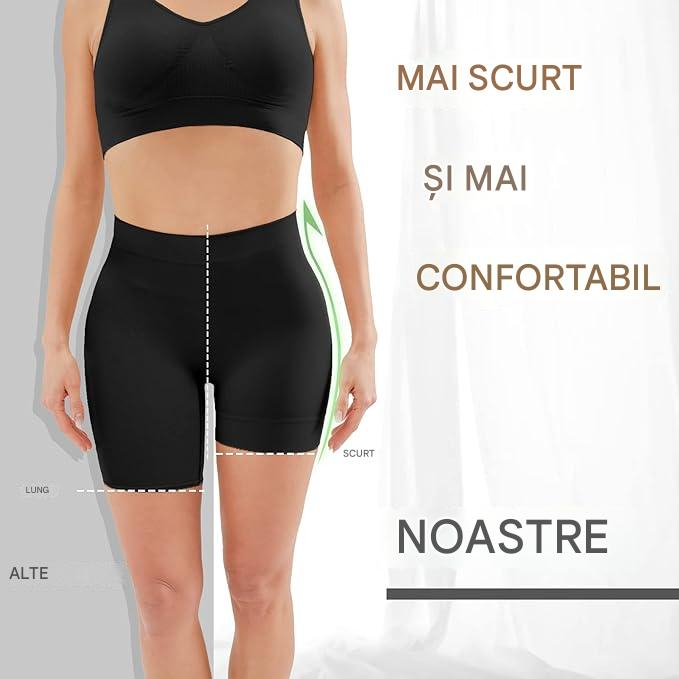 Colanti elastici scurti pentru sport femei, 4 bucati negri, L [2]