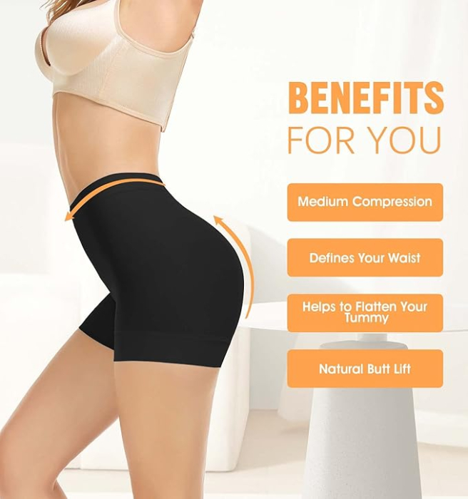 Colanti elastici scurti pentru sport femei, negri, 2 bucati  L [2]