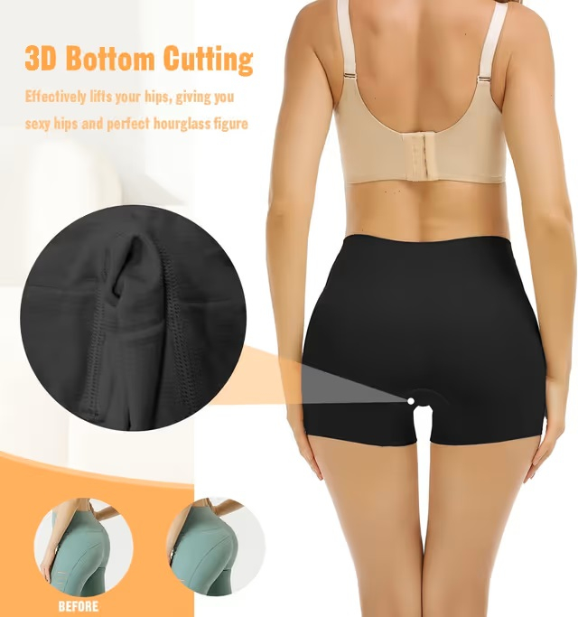 Colanti elastici scurti pentru sport femei, 2 bucati alb/negru, L [3]