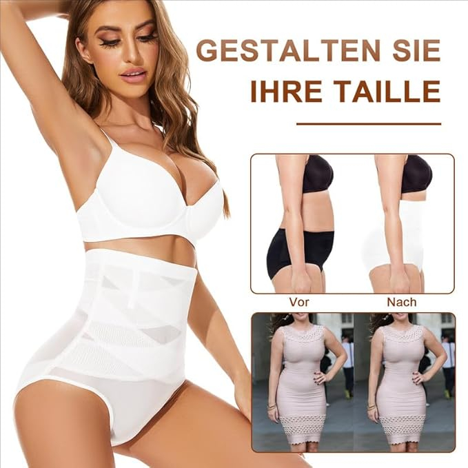 Indispensabili cu talie inalta si control abdomen pentru femei,2Xl [4]