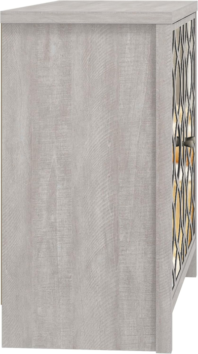 Comoda din MDF, 2 usi 2 rafturi interioare, 39,8 x 79,0 x 77,6 cm – Stejar gri prăfuit [8]