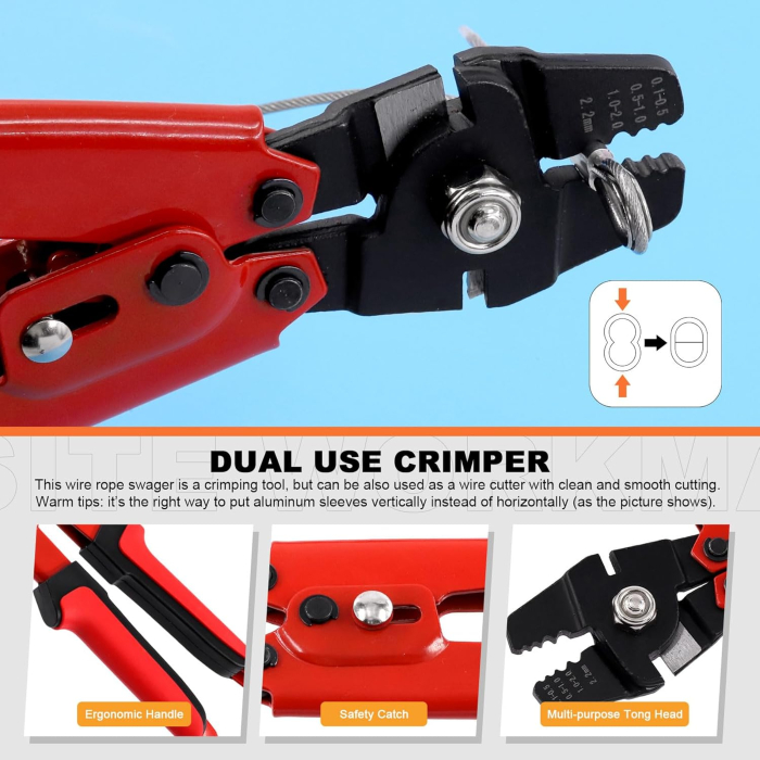 Trusa de sertizat cabluri cu 84 piese, cleste de taiat si cleste de sertizat [3]