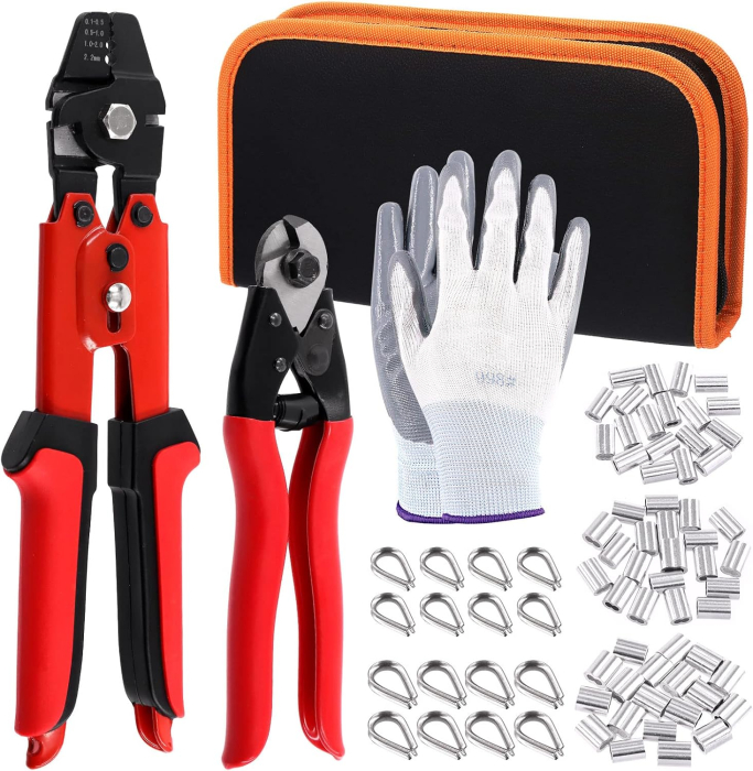 Trusa de sertizat cabluri cu 84 piese, cleste de taiat si cleste de sertizat [1]