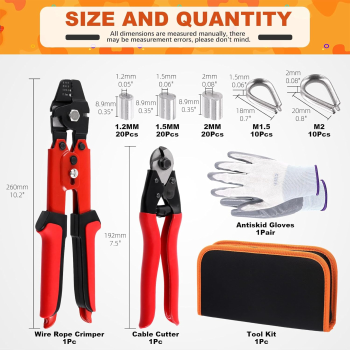 Trusa de sertizat cabluri cu 84 piese, cleste de taiat si cleste de sertizat [2]