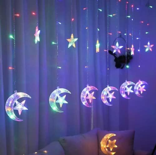 Cortina cu stele luminoase LED 150 bucati, 250 cm [5]