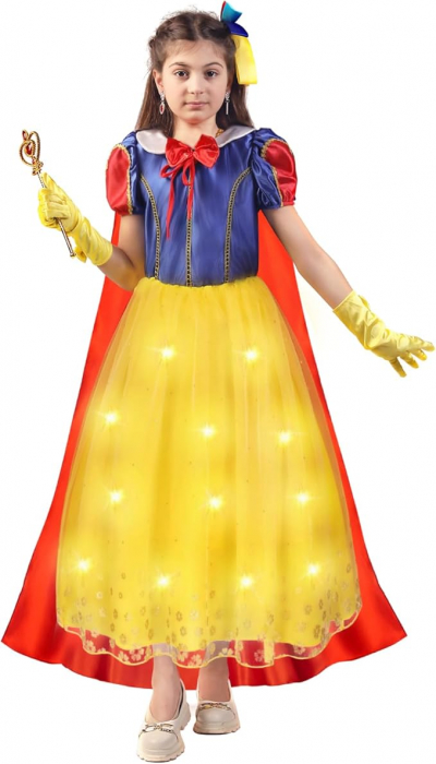 Costum carnaval cu leduri printesa Cenusareasa 4-6 ANI [3]
