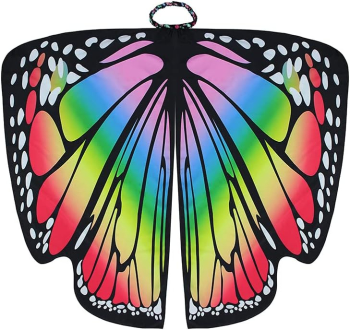 Costum carnaval pentru fete sau femei, tip pelerina, aripi de fluture [2]