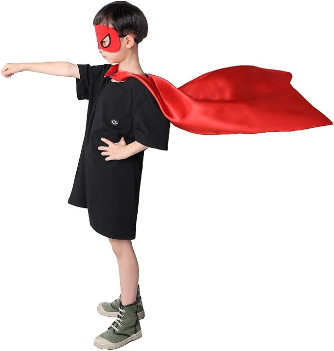 Costum de supererou, pelerine și măști pentru copii de la 3 la 9 ani, 2 seturi [3]