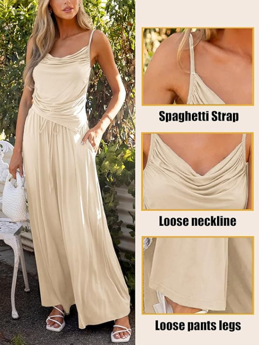 Costum casual pentru femei, subtire, respirabil, alb L [5]