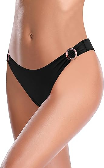 Slip de baie negru pentru femei, elastic, uscare rapida, S [2]