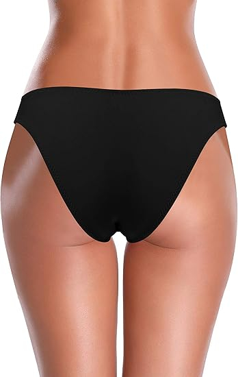 Slip de baie negru pentru femei, elastic, uscare rapida, S [3]