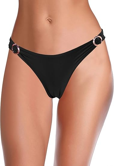 Slip de baie negru pentru femei, elastic, uscare rapida, S [4]