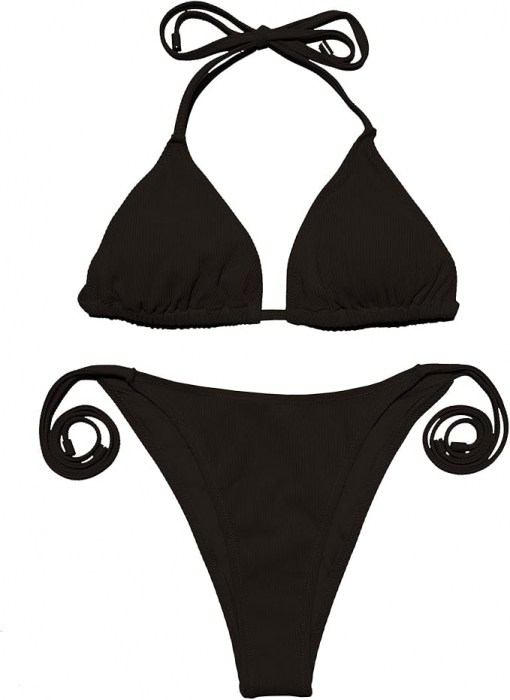 Costum de baie femei din 2 piese negru L [5]