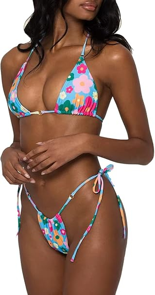 Costum de baie din 2 piese pentru femei, model floral S [2]