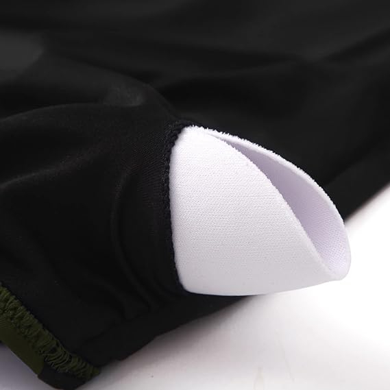 Costum de baie femei dintr-o bucata, cu decolteu în V, Verde/negru XL [7]