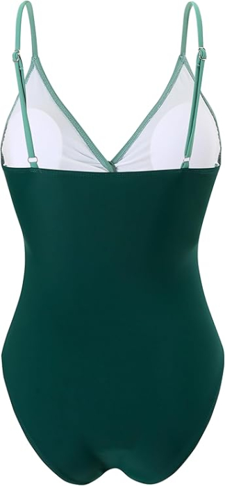 Costum de baie femei dintr-o bucata, elastic, cu uscare rapida, XL [6]