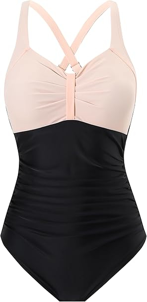 Costum de baie femei dintr-o bucata, elastic, cu uscare rapida, control abdomen 2XL [2]