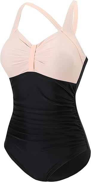 Costum de baie femei dintr-o bucata, elastic, cu uscare rapida, control abdomen 2XL [3]