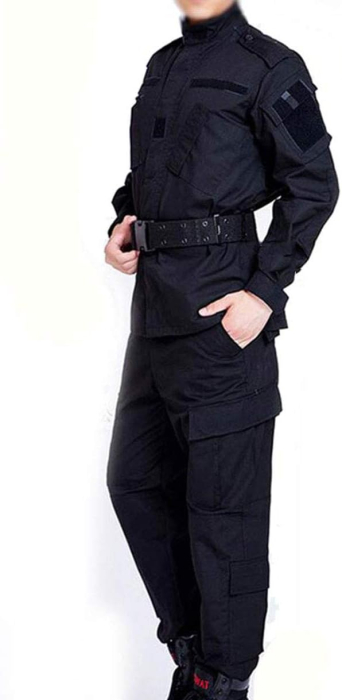 Costum tactic de lupta negru pentru barbati, jacheta cu paltaloni, S [3]