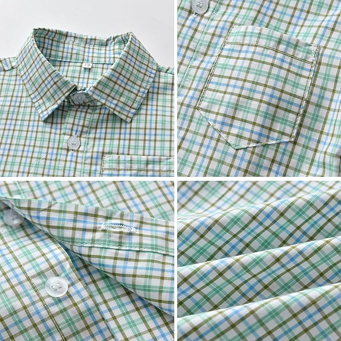 Costum lejer pentru baieti, ideal evenimente, 2 piese, 1-2 ani, 90 cm, verde [4]