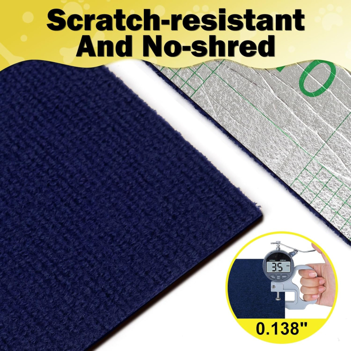 Covoras autoadeziv pentru zgârieturi pisici 200cm x 40cm, ALBASTRU [4]