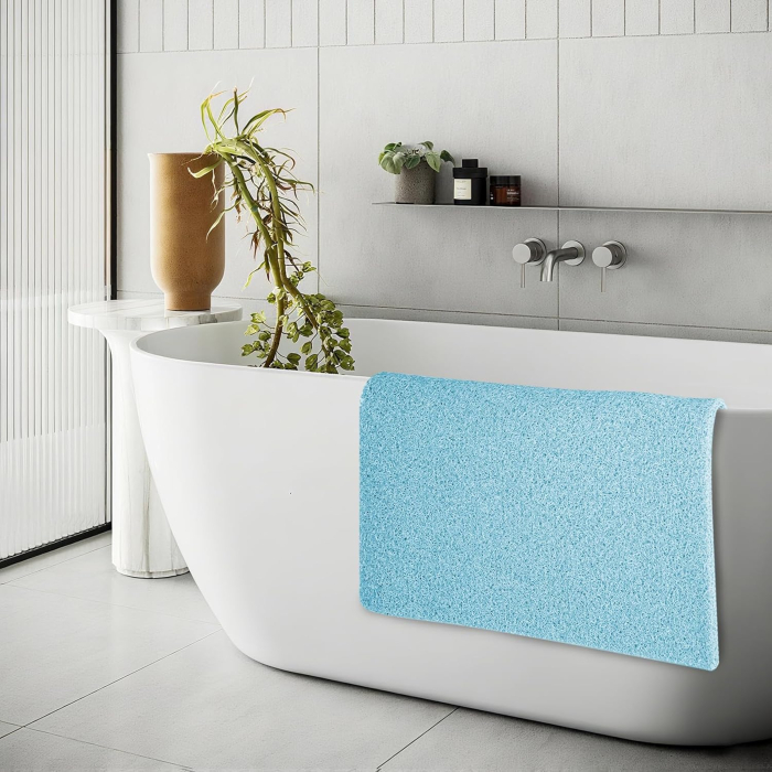 Covoraș de duș anti-alunecare cu orificii de scurgere 60x60 cm [6]