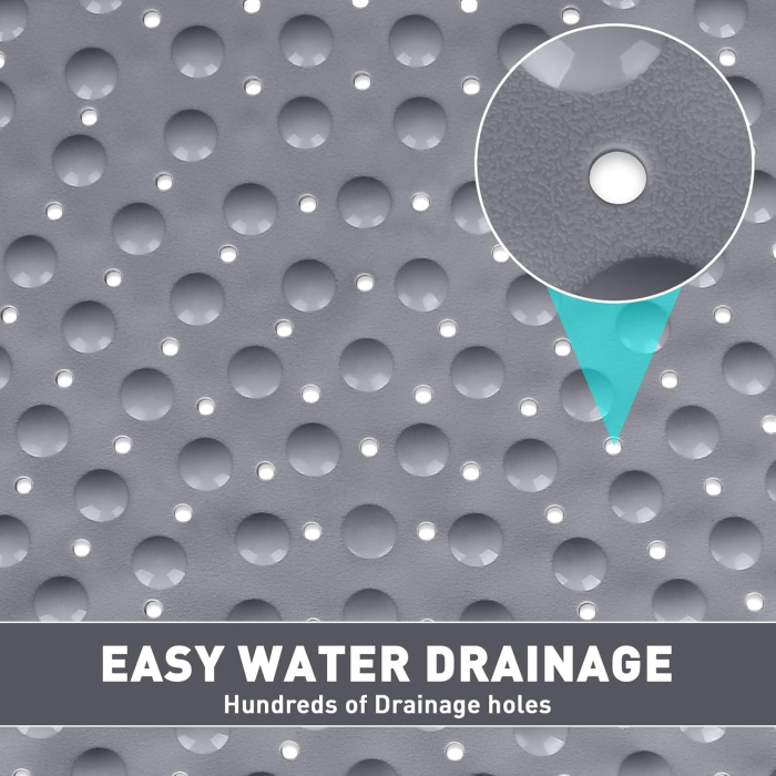 Covoraș de duș anti-alunecare 70x70 cm, semirotund [4]