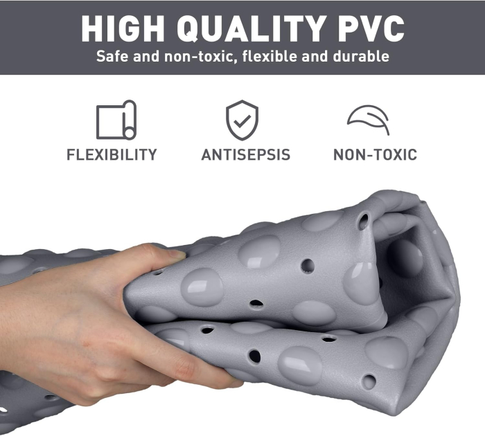 Covoraș de duș anti-alunecare 70x70 cm, semirotund [7]