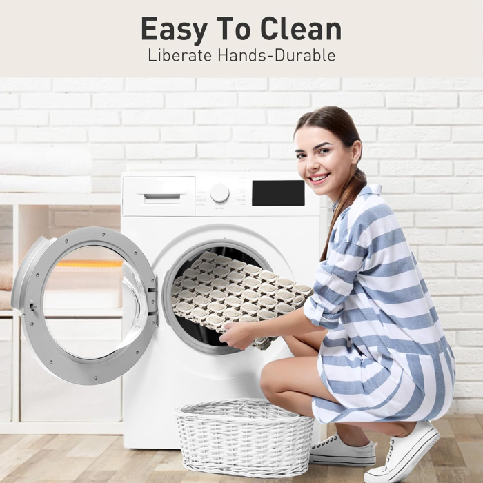 Covoraș de duș anti-alunecare 90x40 cm, cu 156 ventuze, maro [4]