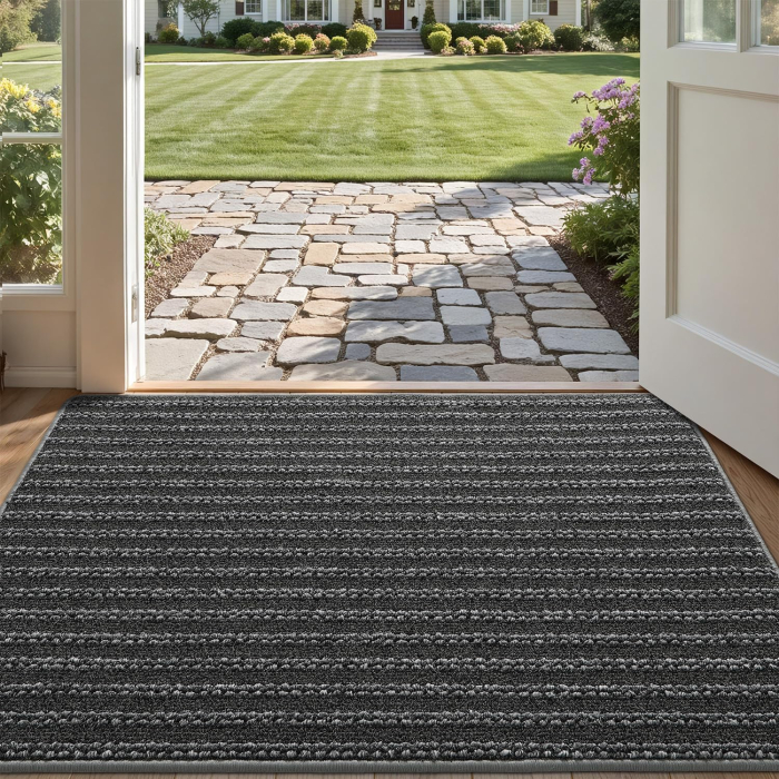 Covoraș aspru de intrare, anti-alunecare, gri 43,5 x 75 cm [8]