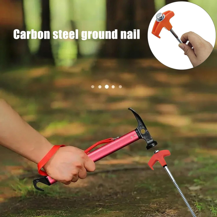 Cuie fixare cort, ancorare in aer liber, 4 bucati otel inoxidabil [3]