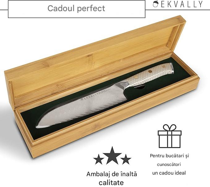 Cutit profesional din otel inoxidabil lamă 18 cm 73 straturi [4]