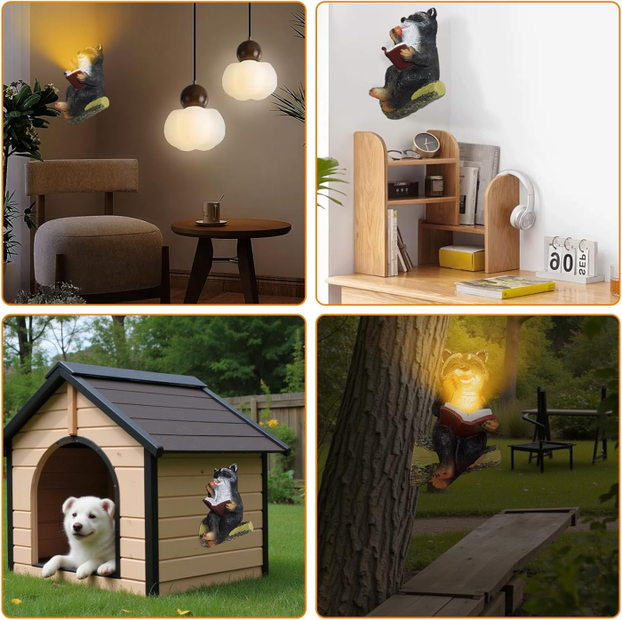 Decoratiune de gradina, terasa, balcon cu LED-uri si panou solar 18 cm, Raton [7]