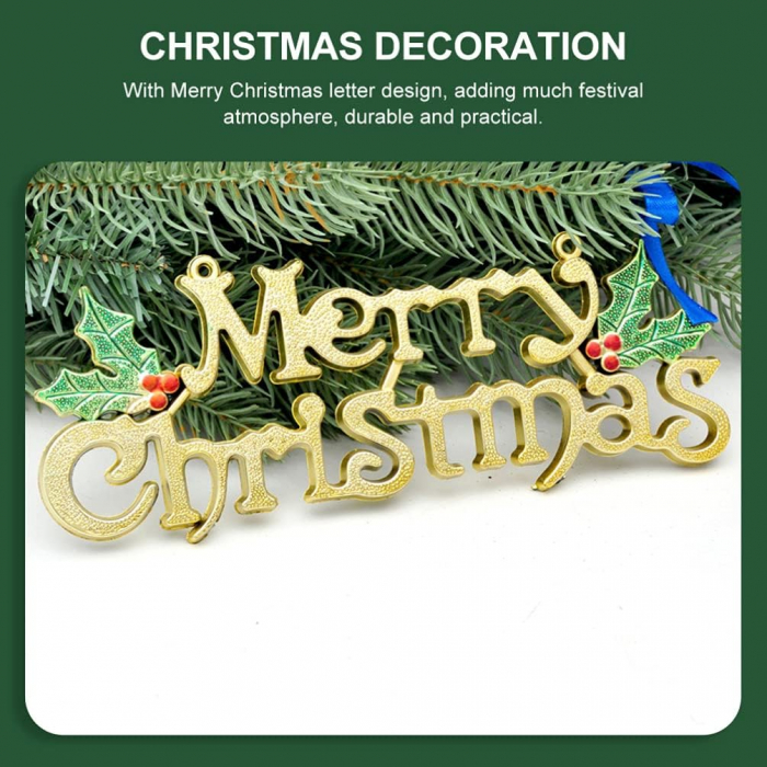 Decoratiuni pentru usi intrare casa " Merry Cristmas"- set 12 bucati [6]