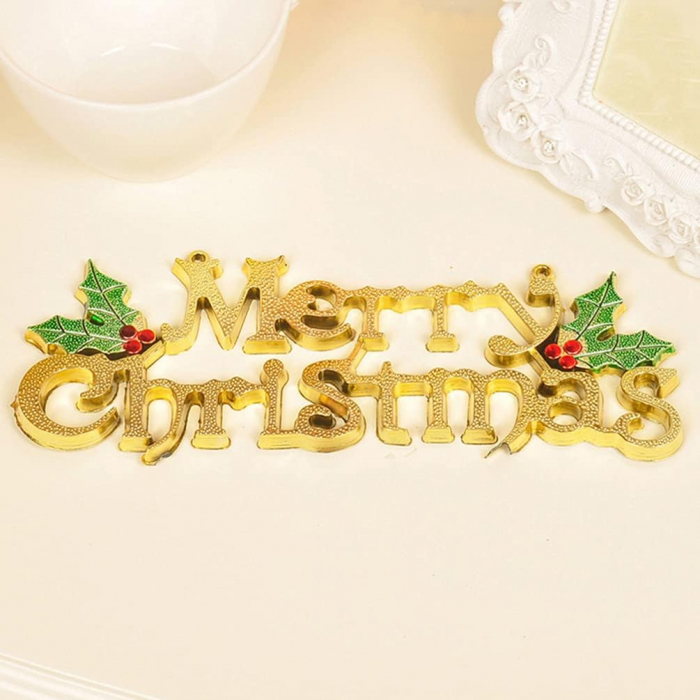 Decoratiuni pentru usi intrare casa " Merry Cristmas"- set 12 bucati [7]