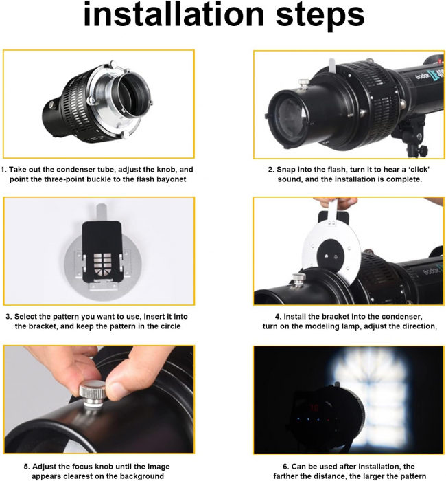 Difuzor de bliț cu reflector Snoot de focalizare cu montură Bowens din metal pentru fotografie cu efect artistic [6]