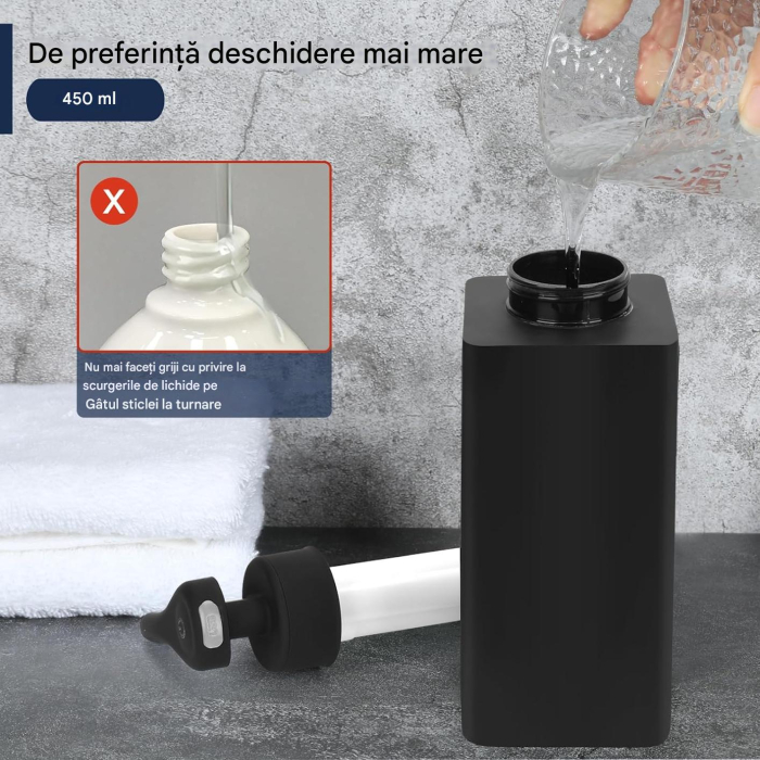 Dispencer automat de spuma din sapun, acumulator 1800 mAh, 450 ml [5]