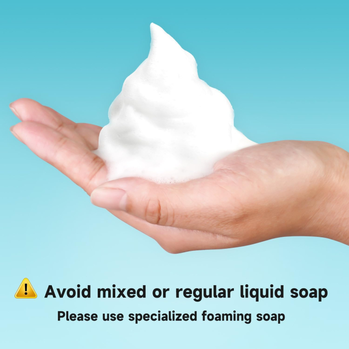 Dispencer de spuma din sapun pentru baie 1200 ml, Alb [2]