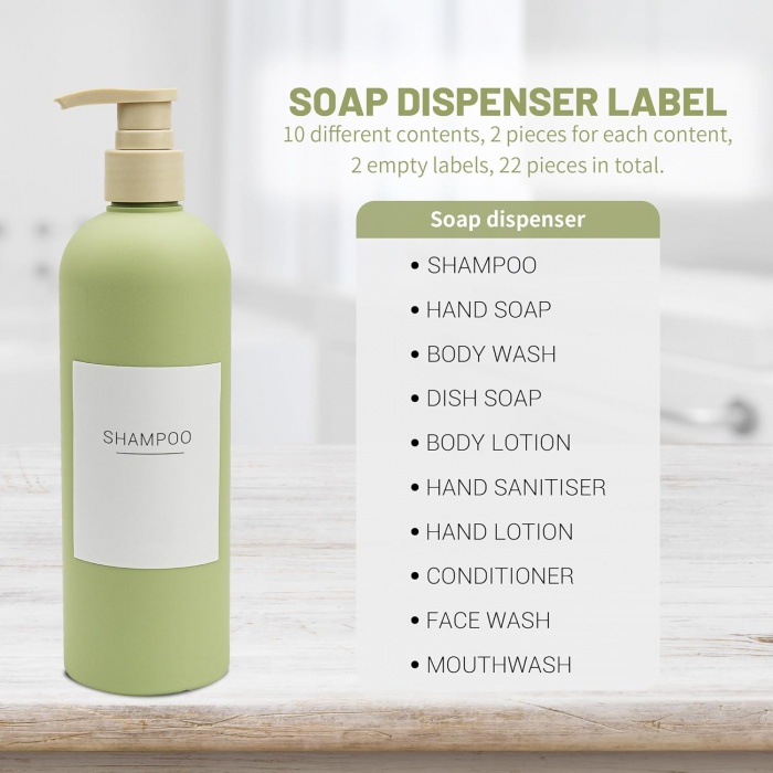 Dozatoare de sapun cu pompa, 400 ml, set 3 bucati verde avocado [3]