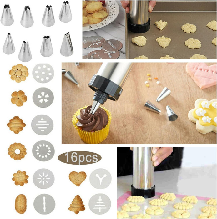 Dozator manual de aluat pentru biscuiti 430 ml cu accesorii [8]