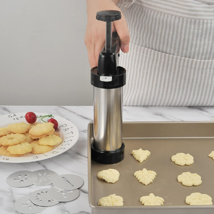 Dozator manual de aluat pentru biscuiti 430 ml cu accesorii [7]