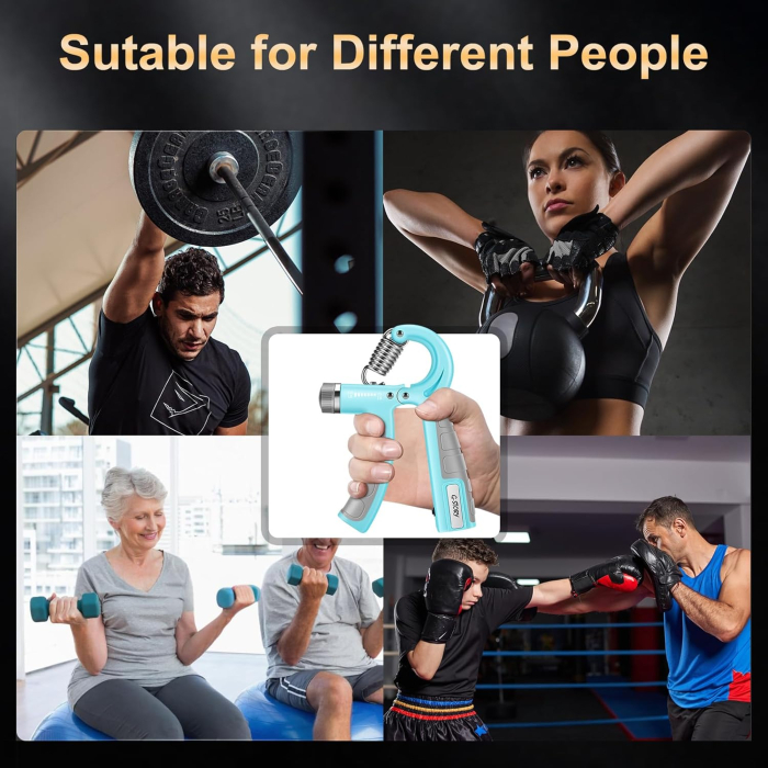 Extensoare pentru forta de strangere a mainii 10-130lbs, negru, 1 bucata albastru [7]