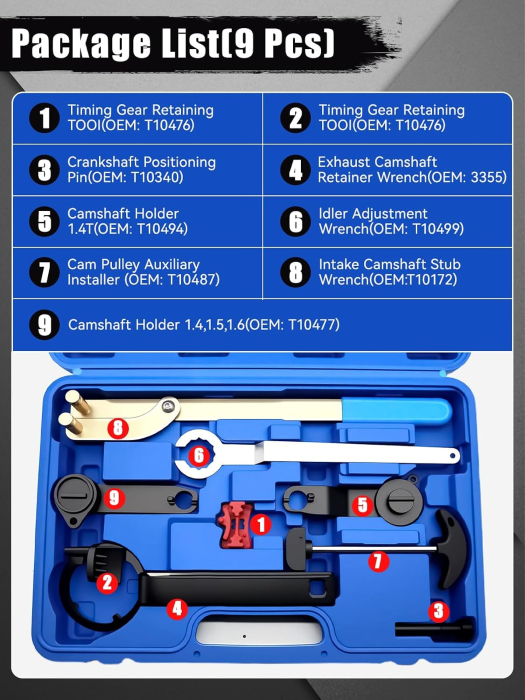 Kit Blocare Distribuție VAG EA211, 1.0-1.6 TSI/TFSI/TGI, Audi VW Skoda Seat [2]