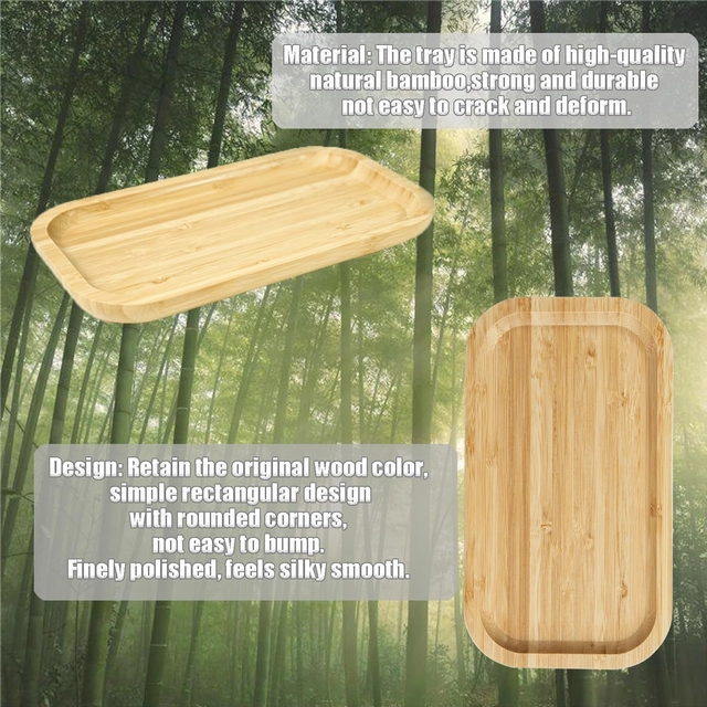 Farfurii din bambus 25 x 14 x 2 cm set 4 buc [5]