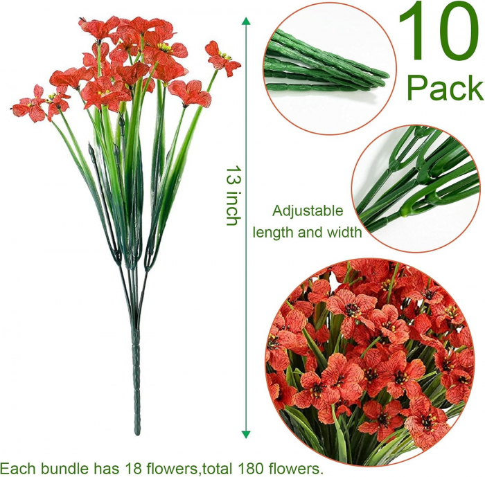 Flori ornamentale artificiale ROSII set 10 buc [2]