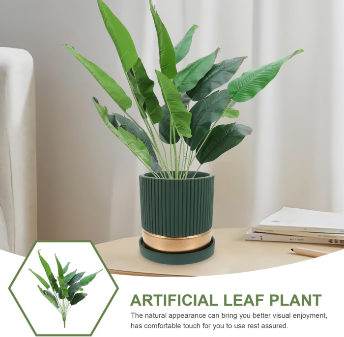 Flori ornamentale artificiale verzi inaltime 50 cm [6]