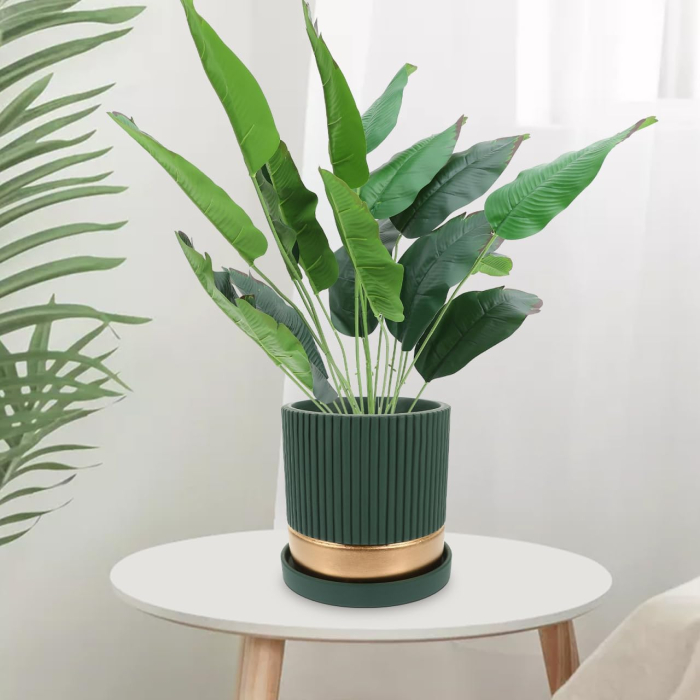 Flori ornamentale artificiale verzi inaltime 50 cm [7]