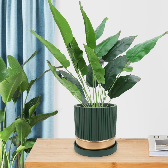 Flori ornamentale artificiale verzi inaltime 50 cm [4]