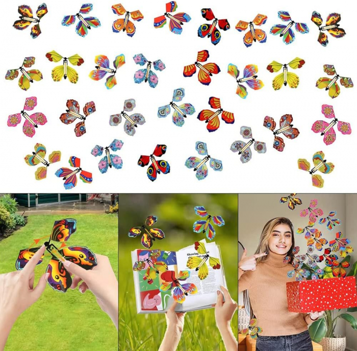 Fluturi magici multicolori zburatori- set 20 bucati [6]
