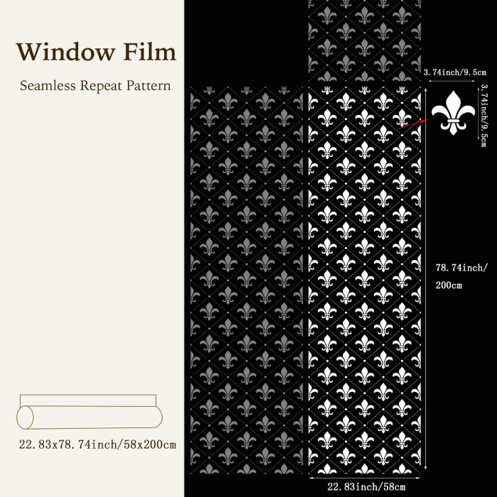 Folie autoadeziva blurata pentru confidentialitate ferestre , blocant UV 58x200 cm [4]